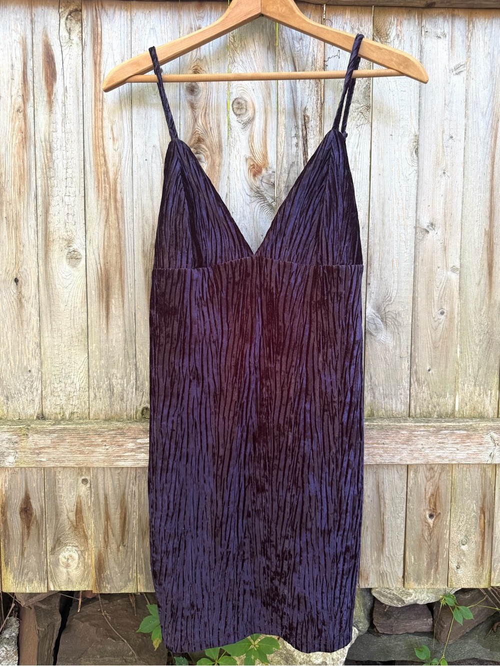 Lulu's Deep Purple Crushed Velvet Slip Mini Dress Y2K Rush Bodycon Sexy Party